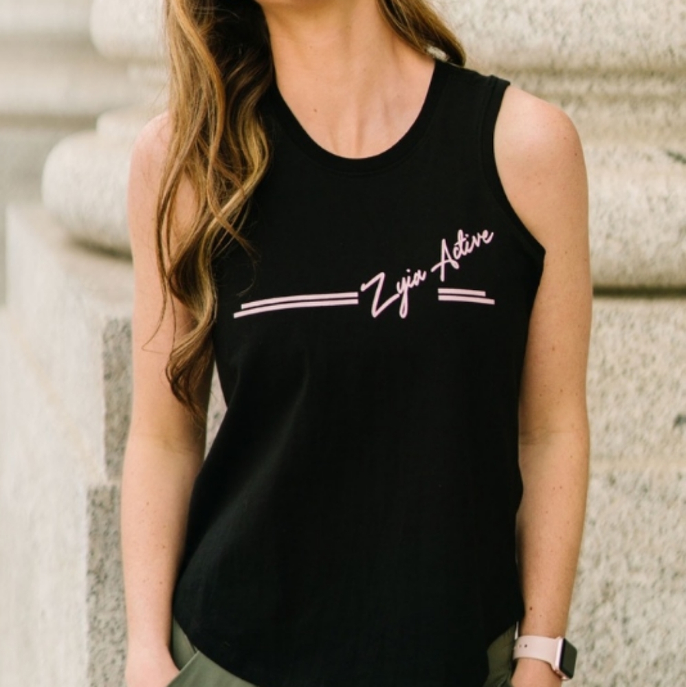 Zyia black south beach tank